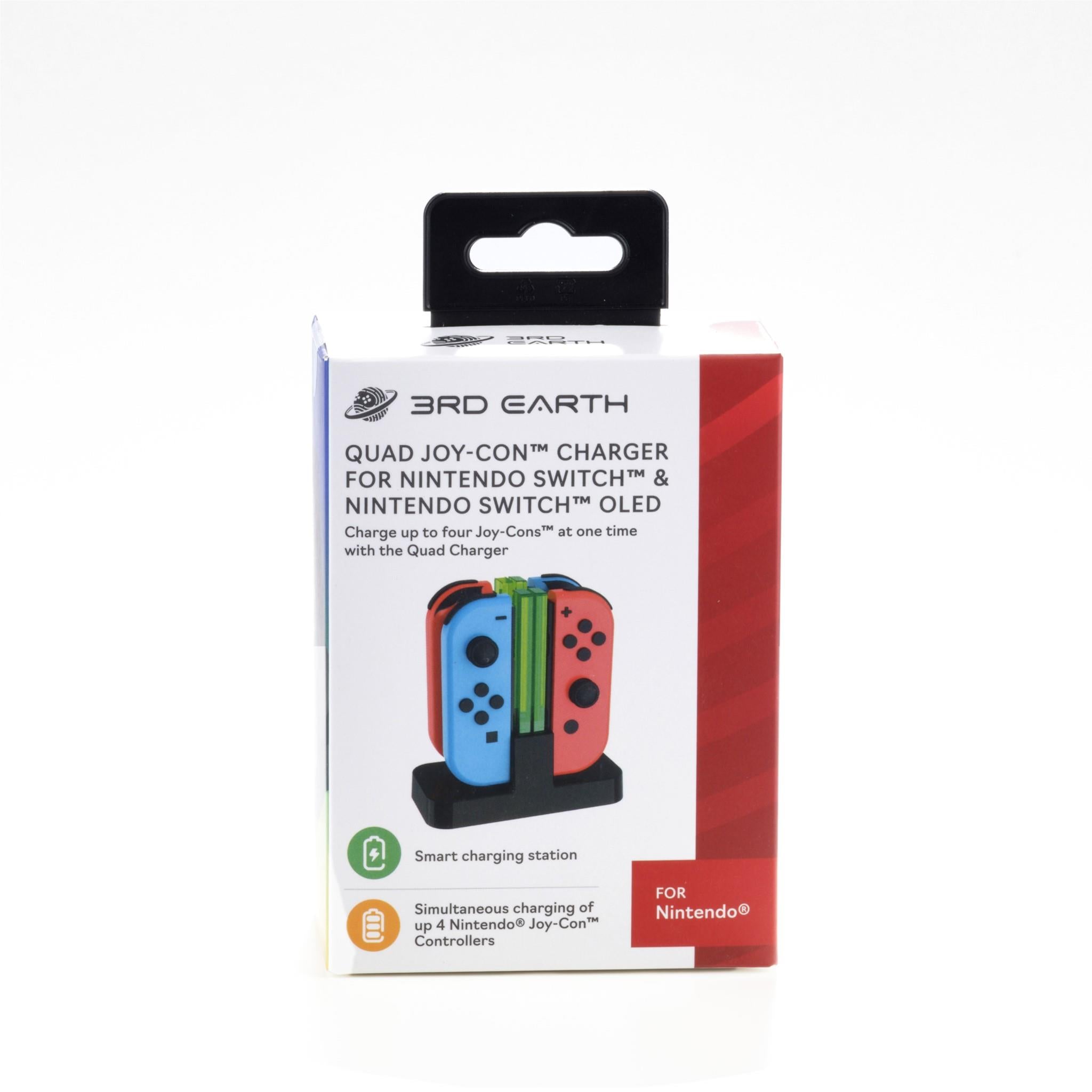 Nintendo Switch Joy-Con Quad Charger - Fast Charging Dock for 4 Controllers | Perfect for Gaming Parties & Multiplayer Sessions