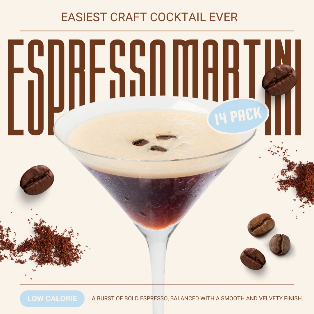 Premium Espresso Martini Mix by Maud's Mixers - Craft Cocktail Kit for Home Bartenders & Entertaining | Perfect for Parties, Date Nights & Holiday Gatherings