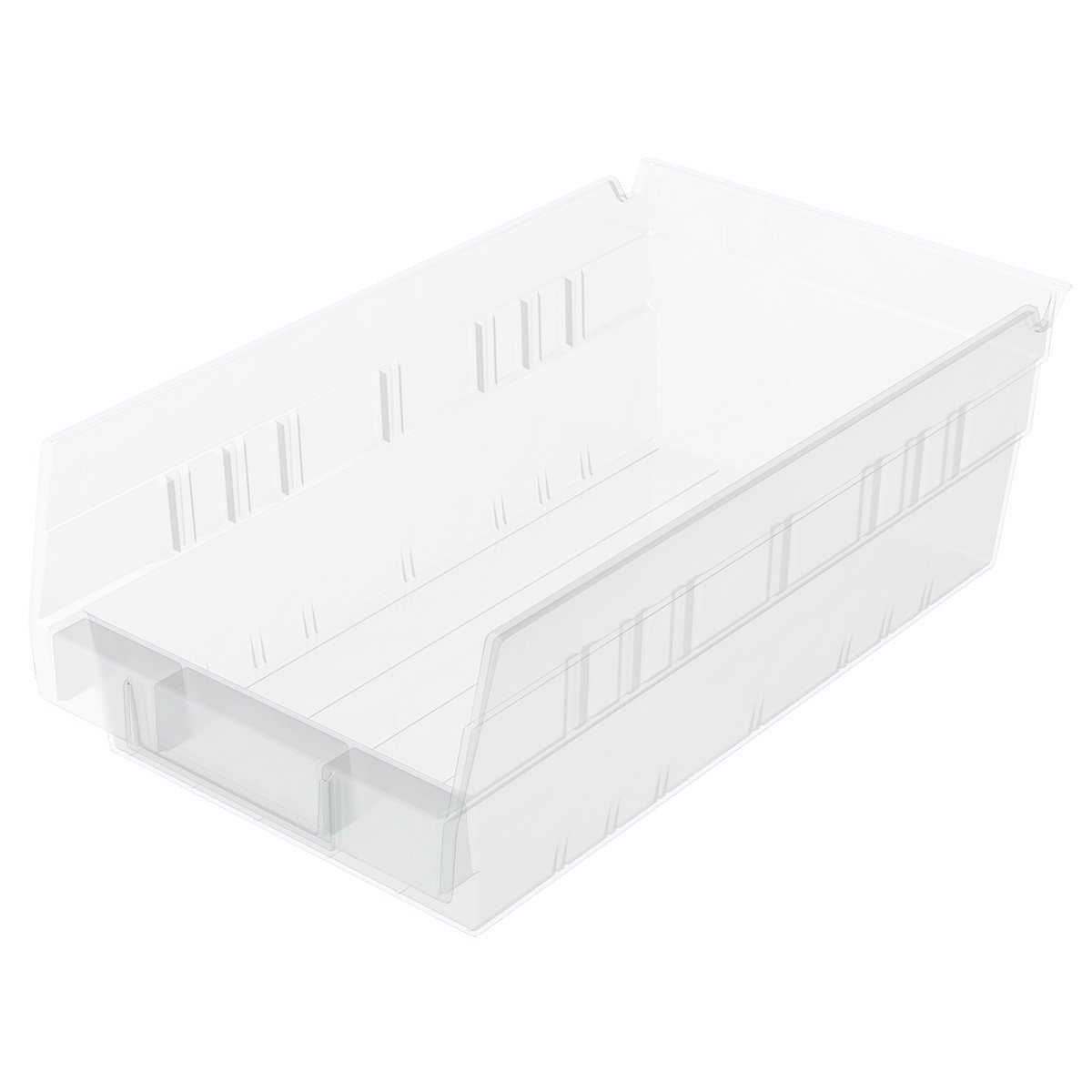 Akro-Mils 30130 Heavy Duty Clear Plastic Storage Bins - 12-Pack, 12