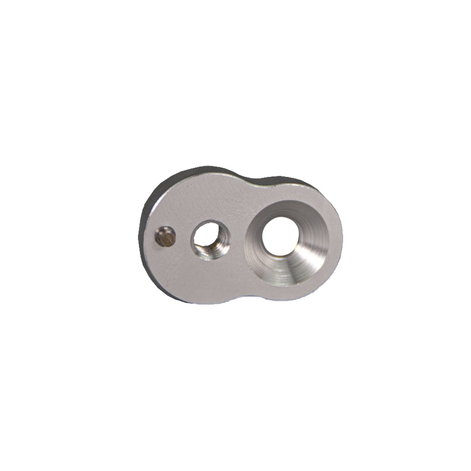 Eccentric Toe Peg Base - Silver (08 7099EA) - Perfect for Motorcycle Footpegs & Custom Bike Builds