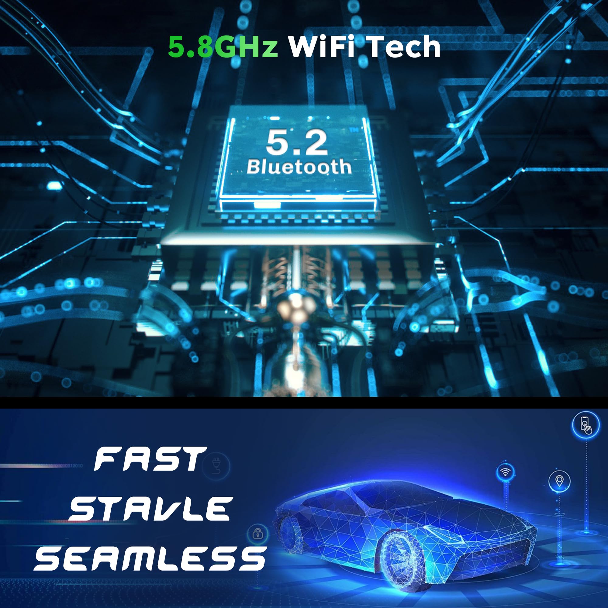 MMB Mini Wireless CarPlay Adapter 2025 - Fastest Plug & Play CarPlay Wireless Dongle for iPhone - Convert OEM Wired CarPlay to Wireless - Compatible with 2017+ Car Models - Perfect for Commuting, Road Trips & Hands-Free Driving