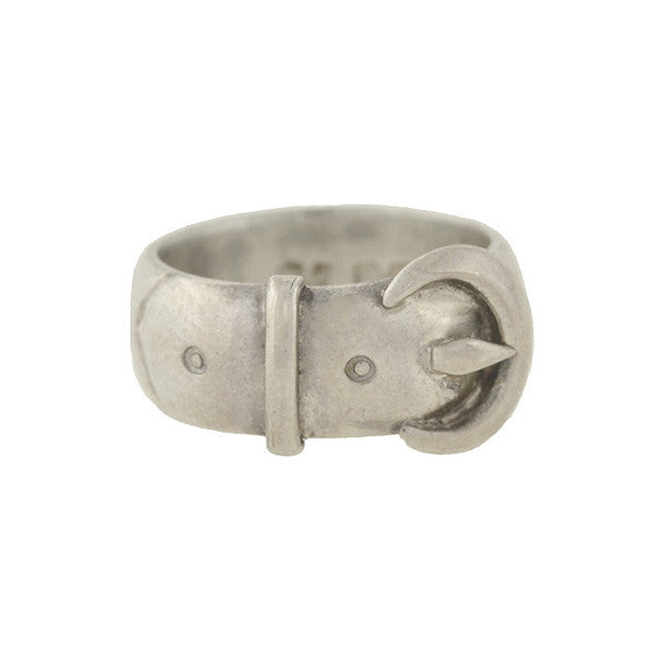 Victorian Style Sterling Silver Buckle Ring for Women - Elegant Antique Jewelry for Weddings, Parties & Special Occasions