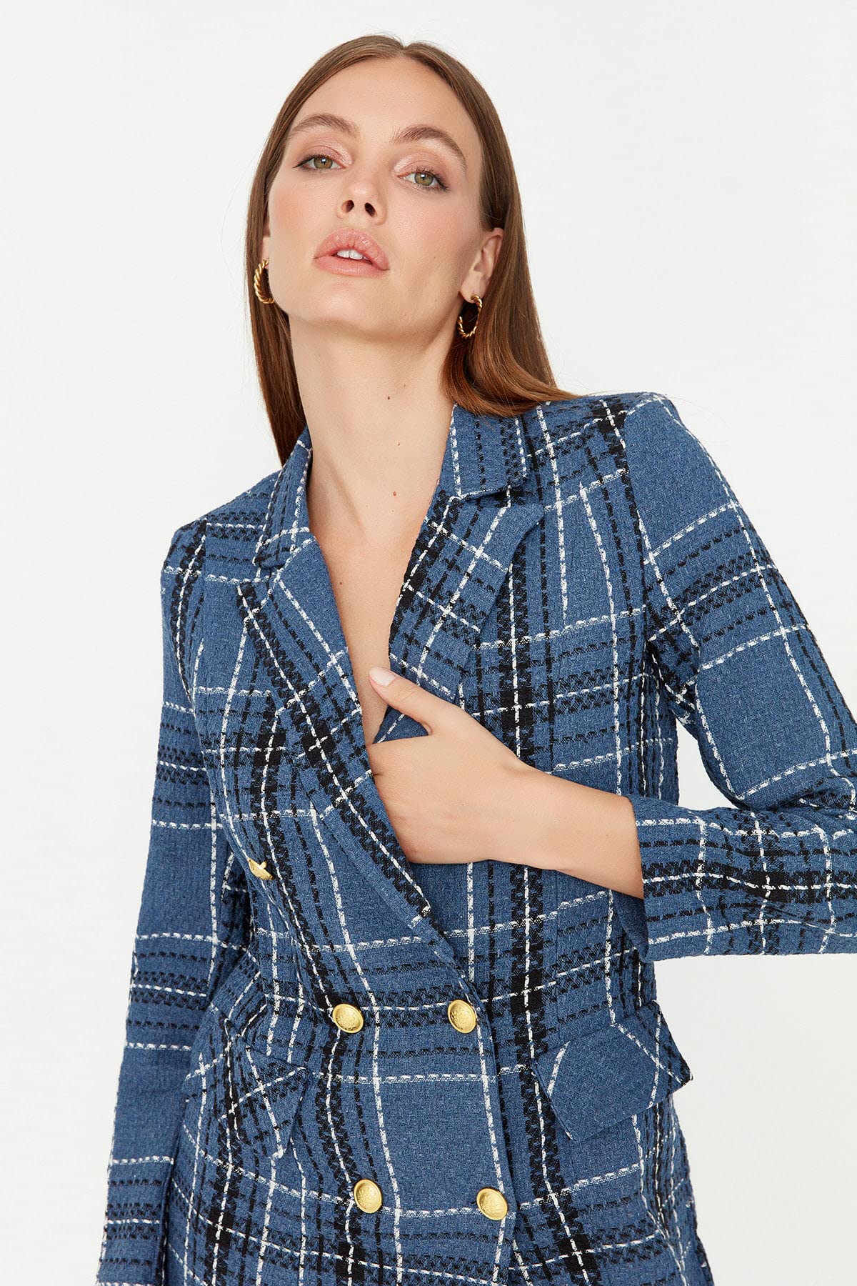 Trendyol Women's Black Blazer Dress - Elegant Office Wear & Evening Outfit for Professional & Casual Occasions
