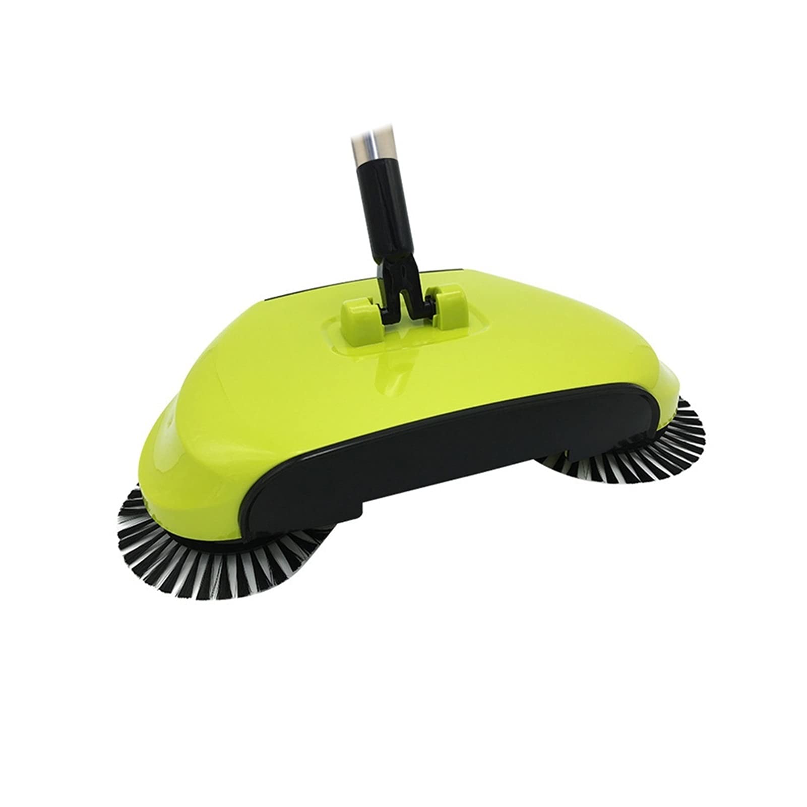 Stainless Steel Push Broom & Dustpan Set - Heavy Duty Sweeping Machine for Hard Floors, Carpets, and Outdoor Leaves | Household Cleaning Tool with Ergonomic Handle for Easy Use in Homes, Offices, and Gardens