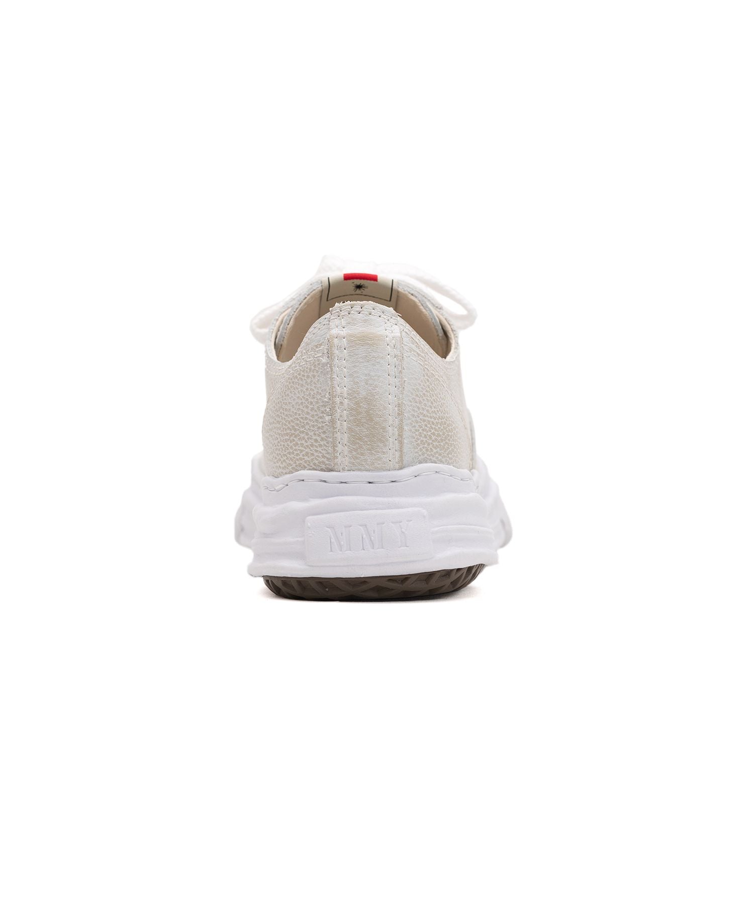 MAISON MIHARA YASUHIRO Hank OG Sneakers - Brushed Shrink Leather Low Top White Shoes for Men | Casual Streetwear & Everyday Fashion