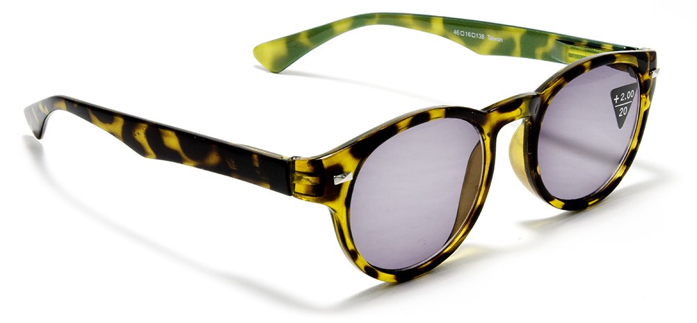 Retro Reading Sunglasses for Women & Men - Vintage Round Frame Glasses with +3.00 Strength Magnification - Perfect for Reading, Outdoor Relaxation & Fashion Accessories