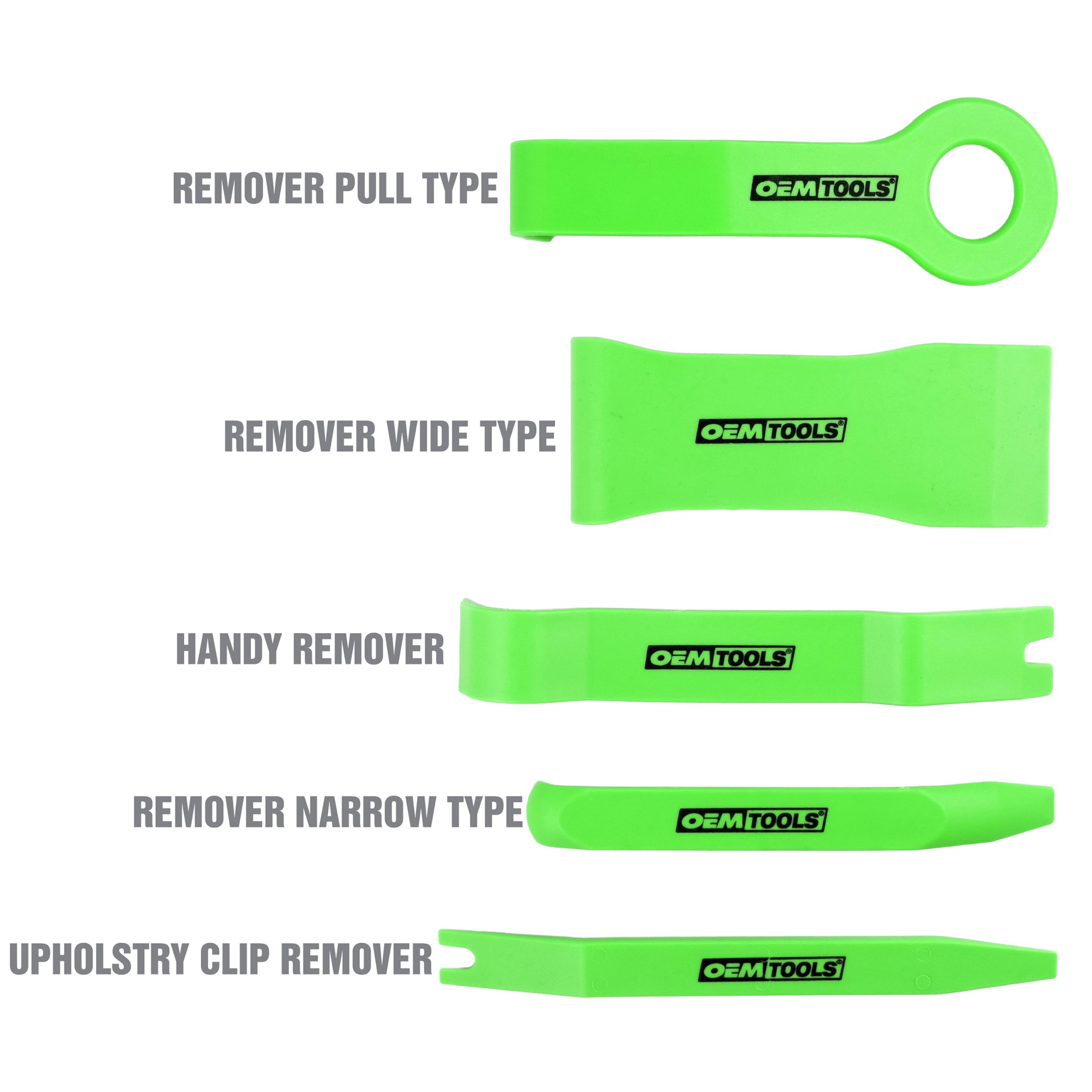 OEMTOOLS 25314 Plastic Trim Removal Tool Kit for Automotive Molding, Fasteners & Bezels - Non-Scratch Car Interior Panel Removal Tools for DIY Auto Repair & Detailing