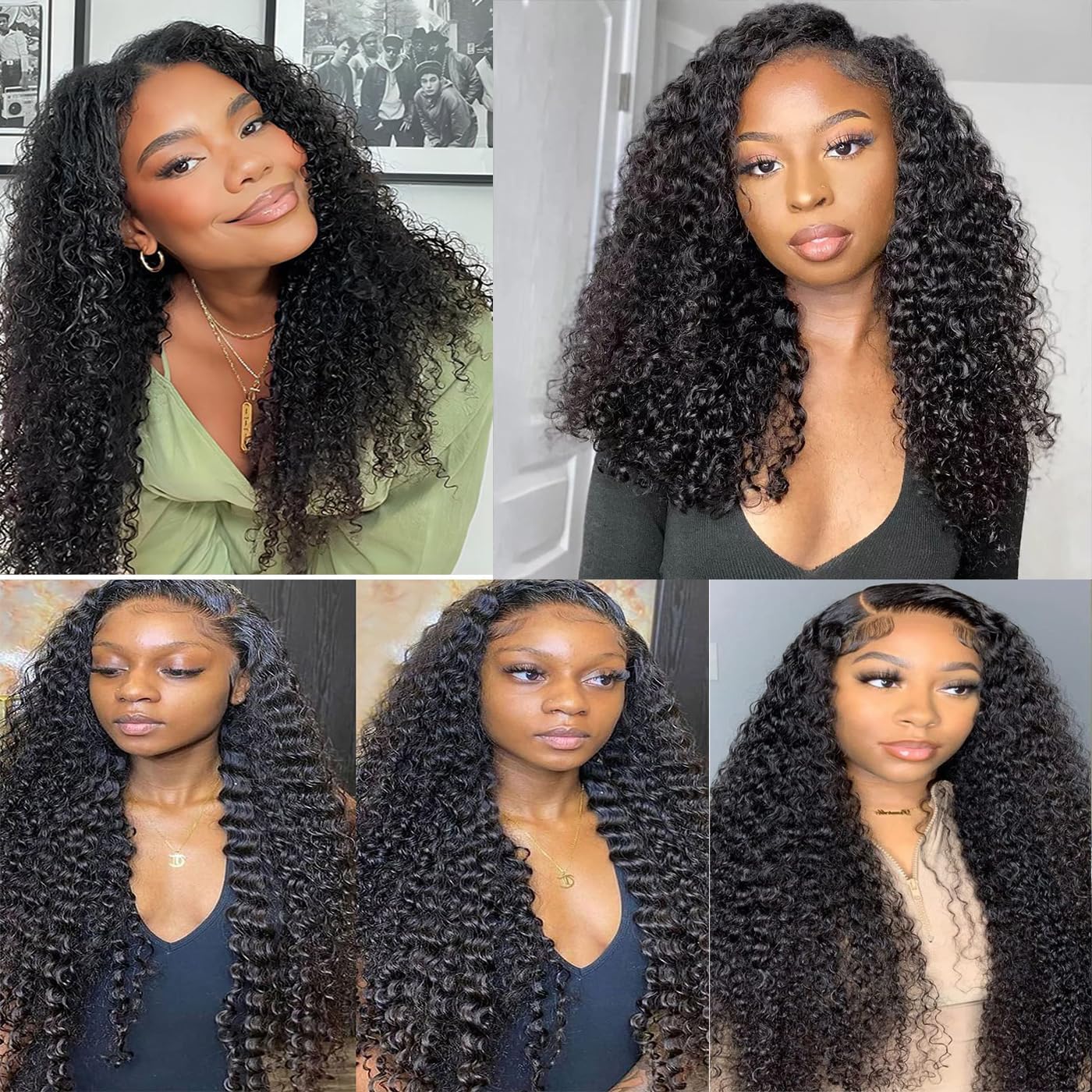 Brazilian Kinky Curly Human Hair Wigs for Black Women - 26IN V Part Wigs with 200% Density, No Leave Out Lace Front, Glueless Full Head Clip In Half Wigs | Perfect for Daily Wear, Parties, Weddings & Special Occasions