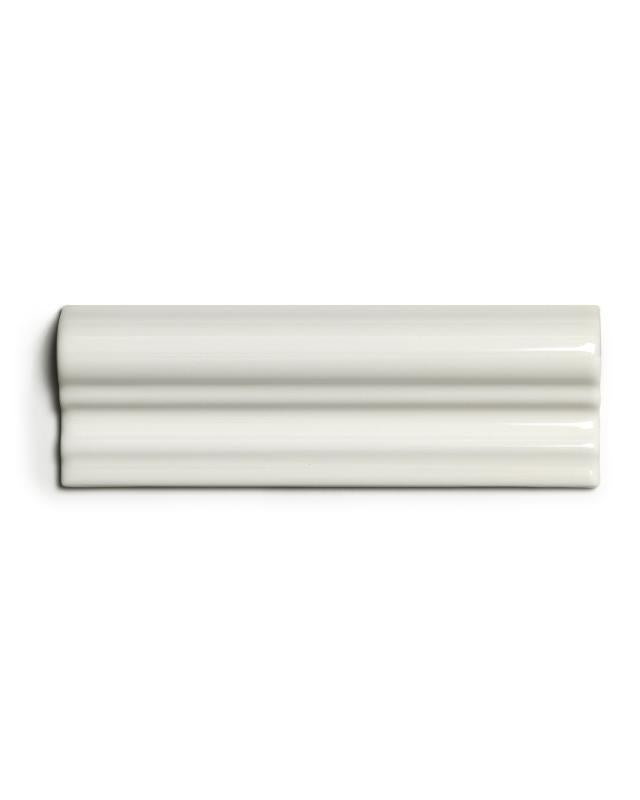 Kakel Victoria Bröstlist 5x15cm Ivory White Glossy Wall Tile - Perfect for Kitchen Backsplash, Bathroom Renovation & Interior Design