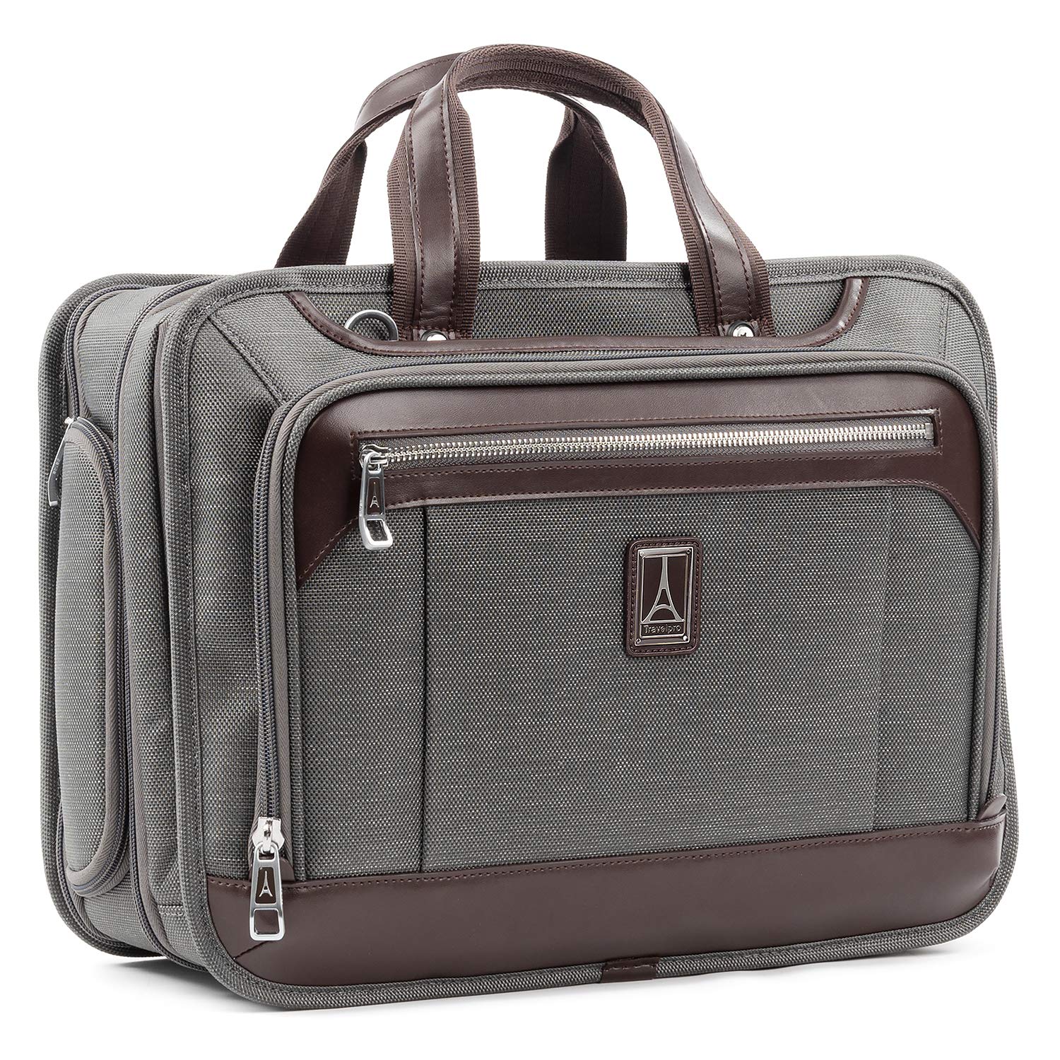Travelpro Platinum Elite Expandable Business Laptop Briefcase for 15.6 Inch Laptop - Durable Carry-On Briefcase for Work, School & Travel - Professional Laptop Bag for Men & Women - Perfect for Business Trips, Commuting & Office Use