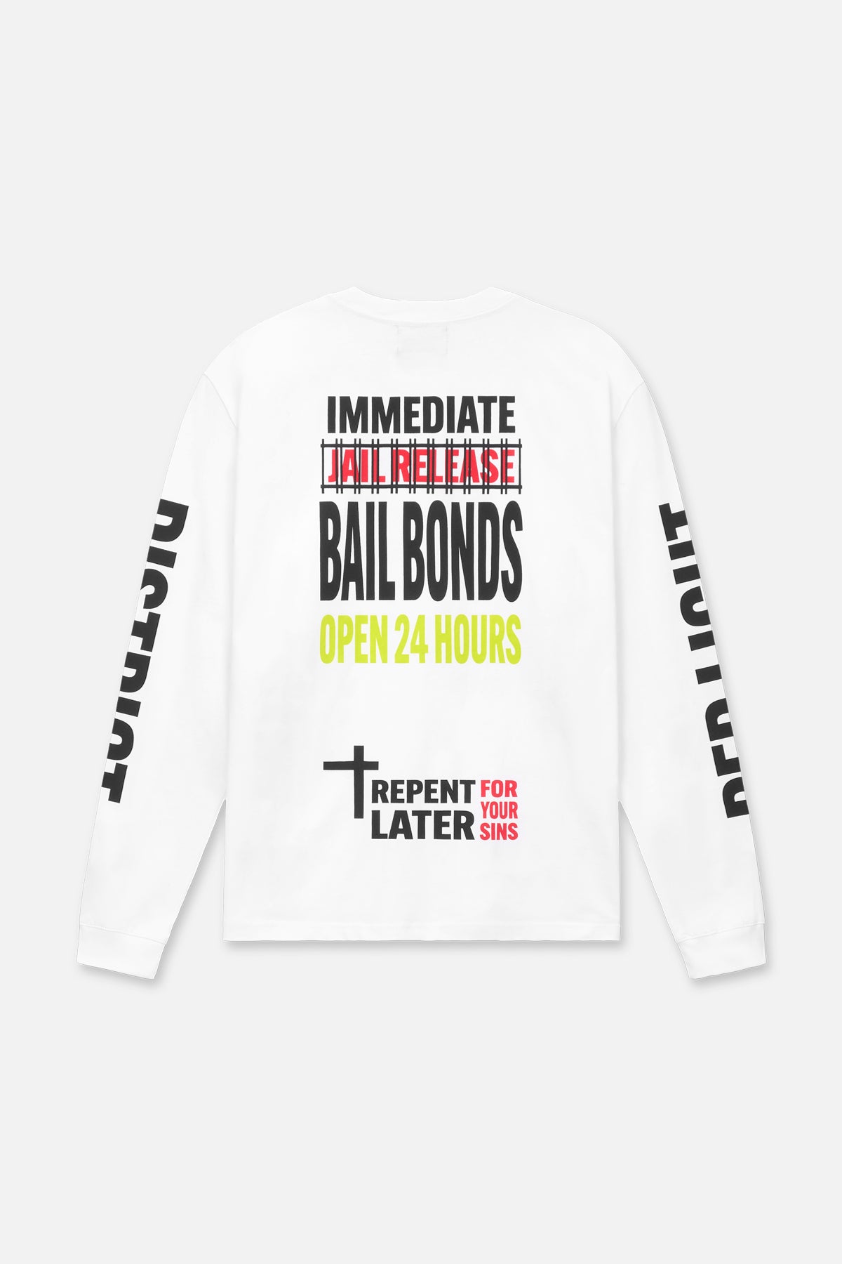 LAWRENCE Long Sleeve T-Shirt | White RTA Underground Streetwear | Casual Wear & Urban Fashion Outfits