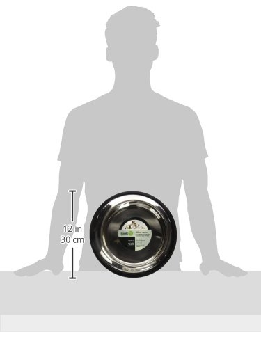 ICONIC PET 8 Cup/64 Oz Non-Slip Stainless Steel Pet Bowls - Heavy Duty High Back Design for Dogs & Cats - 2 Pack with Removable Anti-Skid Rubber Base - Dishwasher Safe Food & Water Bowls - Perfect for Indoor/Outdoor Feeding Stations