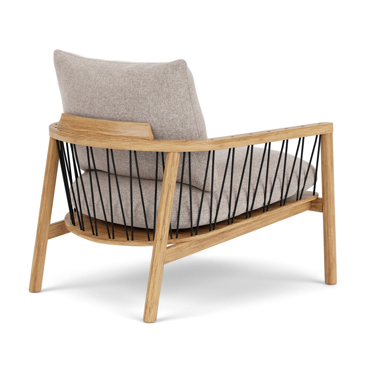 Enzo Fabric Armchair - Modern Upholstered Accent Chair for Living Room, Bedroom & Office - Comfortable Lounge Chair with Sturdy Wooden Legs - Perfect for Relaxing, Reading & Decorating