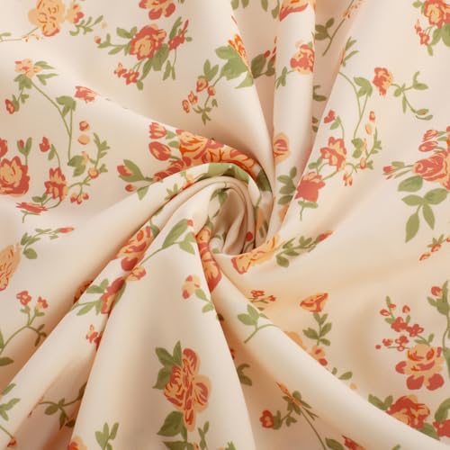 Orange and White Floral