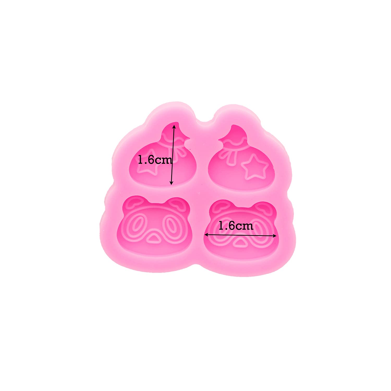 5Pcs Silicone Earring Molds for Jewelry Making - DIY Resin Ear Stud Molds, Pumpkin Ghost Leaf Cup Dog Design - Epoxy Resin Casting Molds for Fashion Jewelry Crafts - Perfect for Halloween, Christmas Gifts & Handmade Accessories