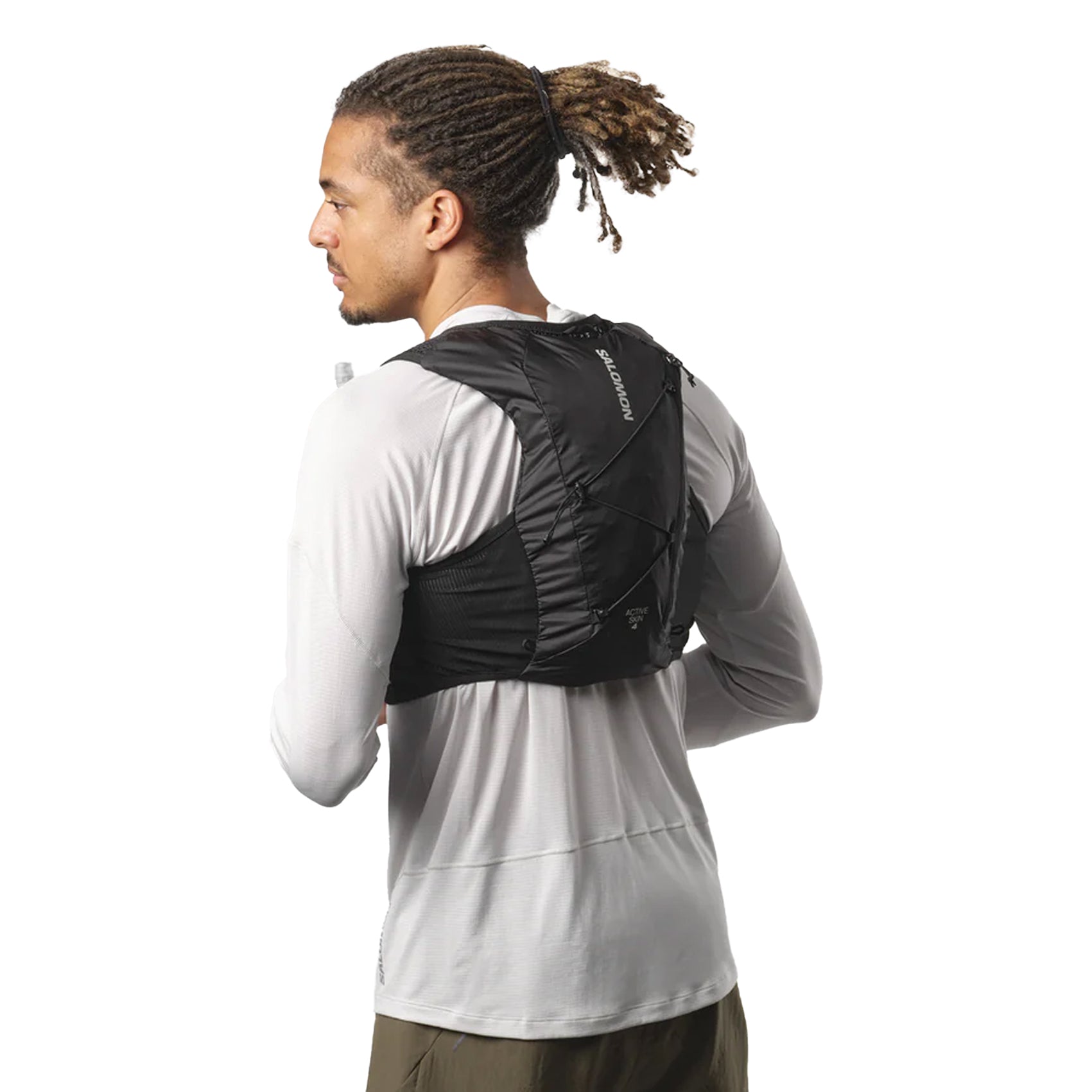 Unisex Salomon Active Skin 4 Hydration Vest Set - Lightweight Running Pack for Trail Runners & Hikers - Perfect for Long Distance Running, Hiking & Outdoor Adventures