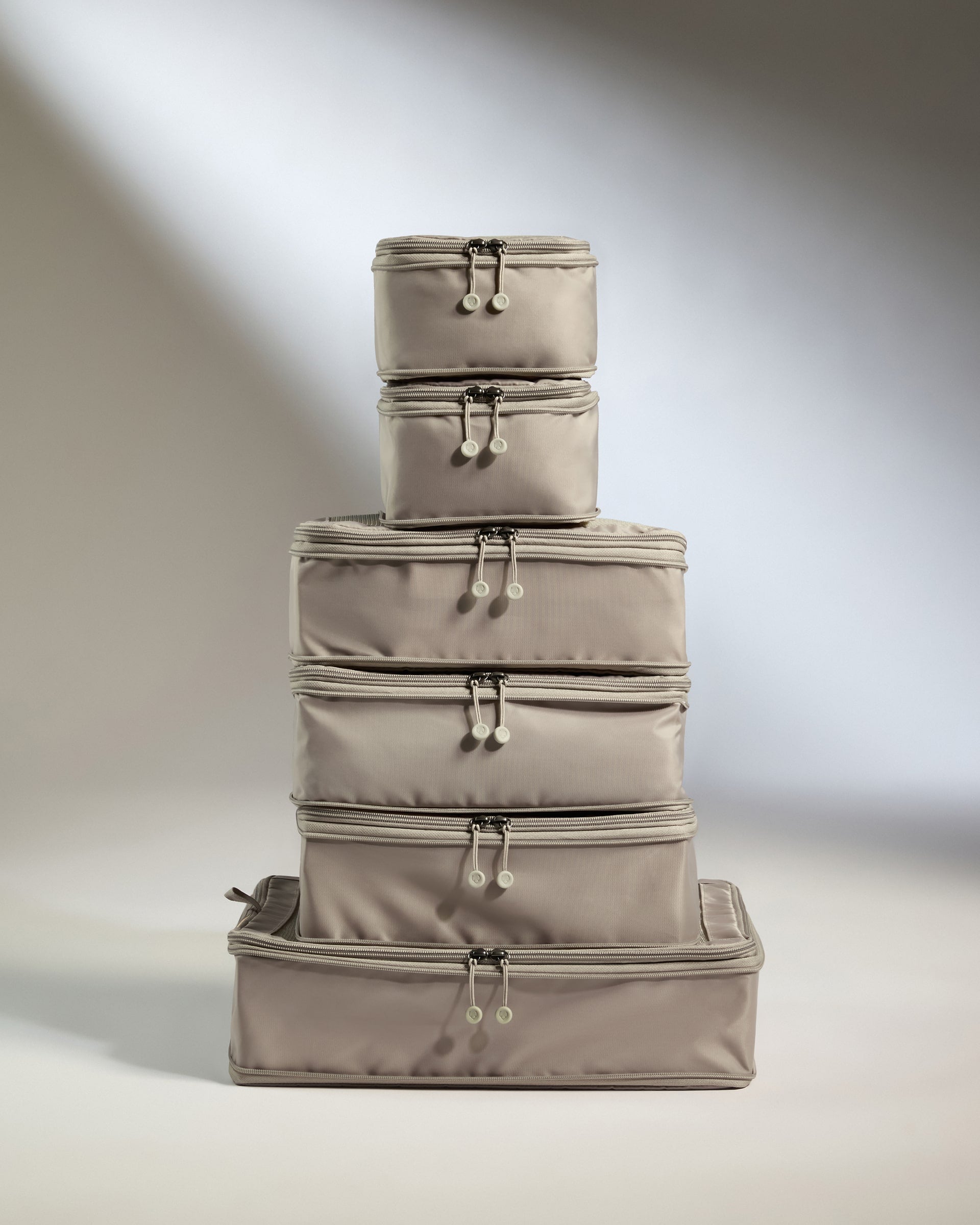 6-Piece Taupe Packing Cubes Set - Travel Organizers for Luggage, Suitcases & Backpacks | Perfect for Business Trips, Vacations & Weekend Getaways
