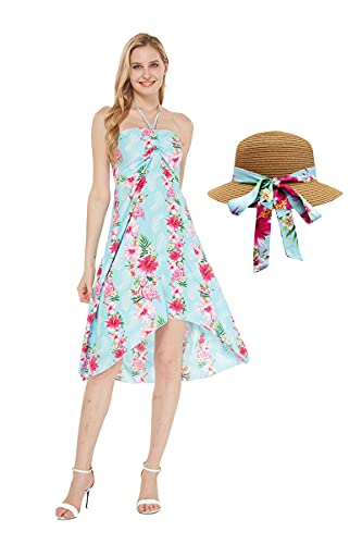 Pink Turquoise Hibiscus Vine + Hat
