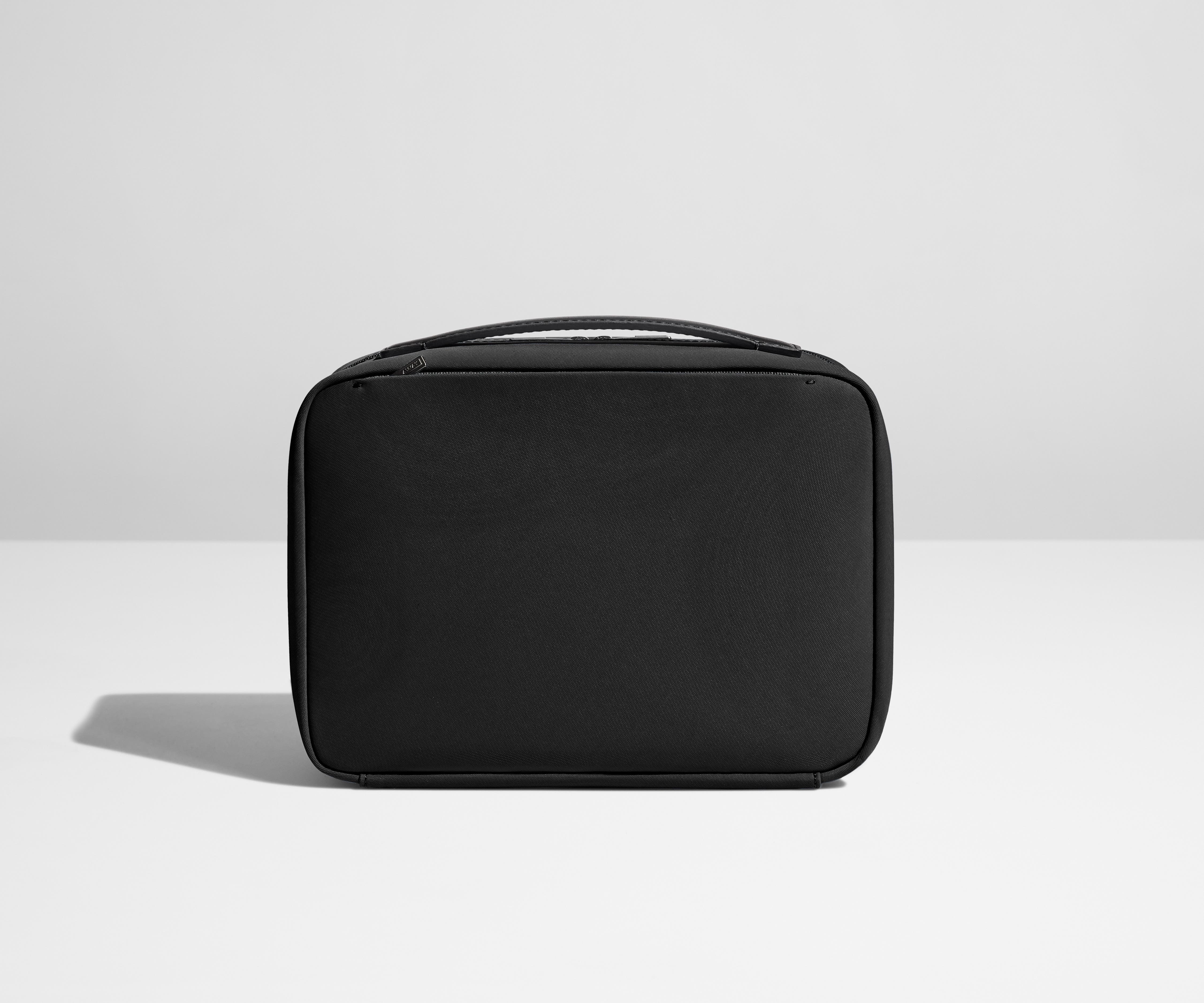 Jet Black Hanging Toiletry Bag for Travel - Waterproof Cosmetic Organizer with Hooks for Bathroom, Gym & Camping Accessories