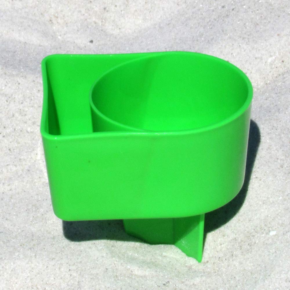 Lime Beach Spike Drink Holder - Secure Your Beverage & Essentials | Perfect for Beach, Pool, and Outdoor Gatherings