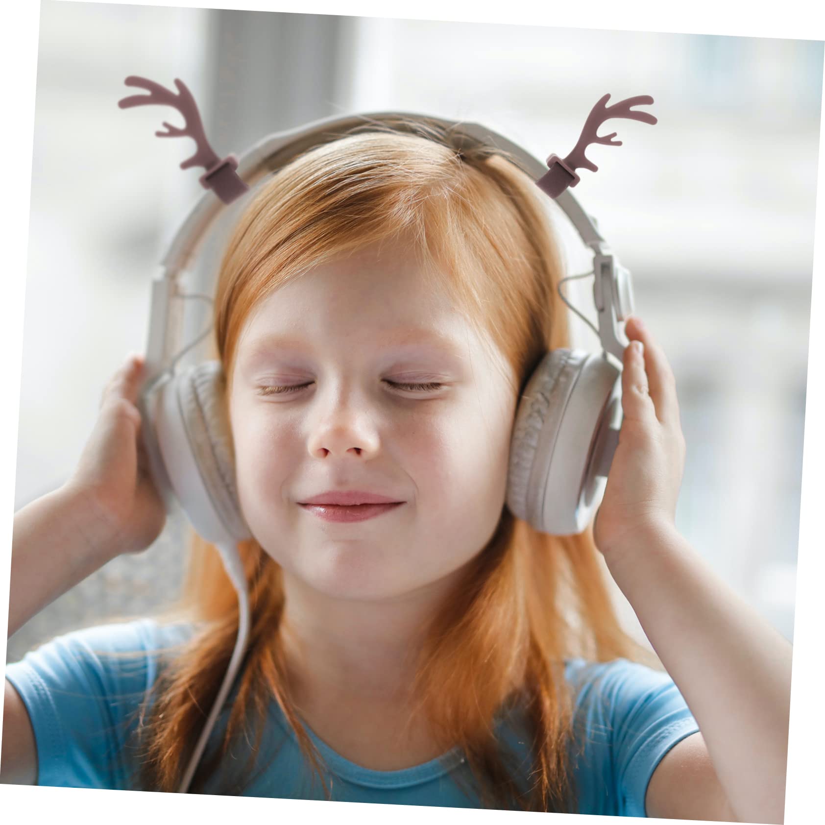 Uonlytech 4 Pairs Cosplay Headband Accessories - Antler Headset Attachments for Christmas Costume, Party Decor & Cute Photo Props | Perfect for Cosplay Events, Halloween, Christmas Parties & Themed Photoshoots
