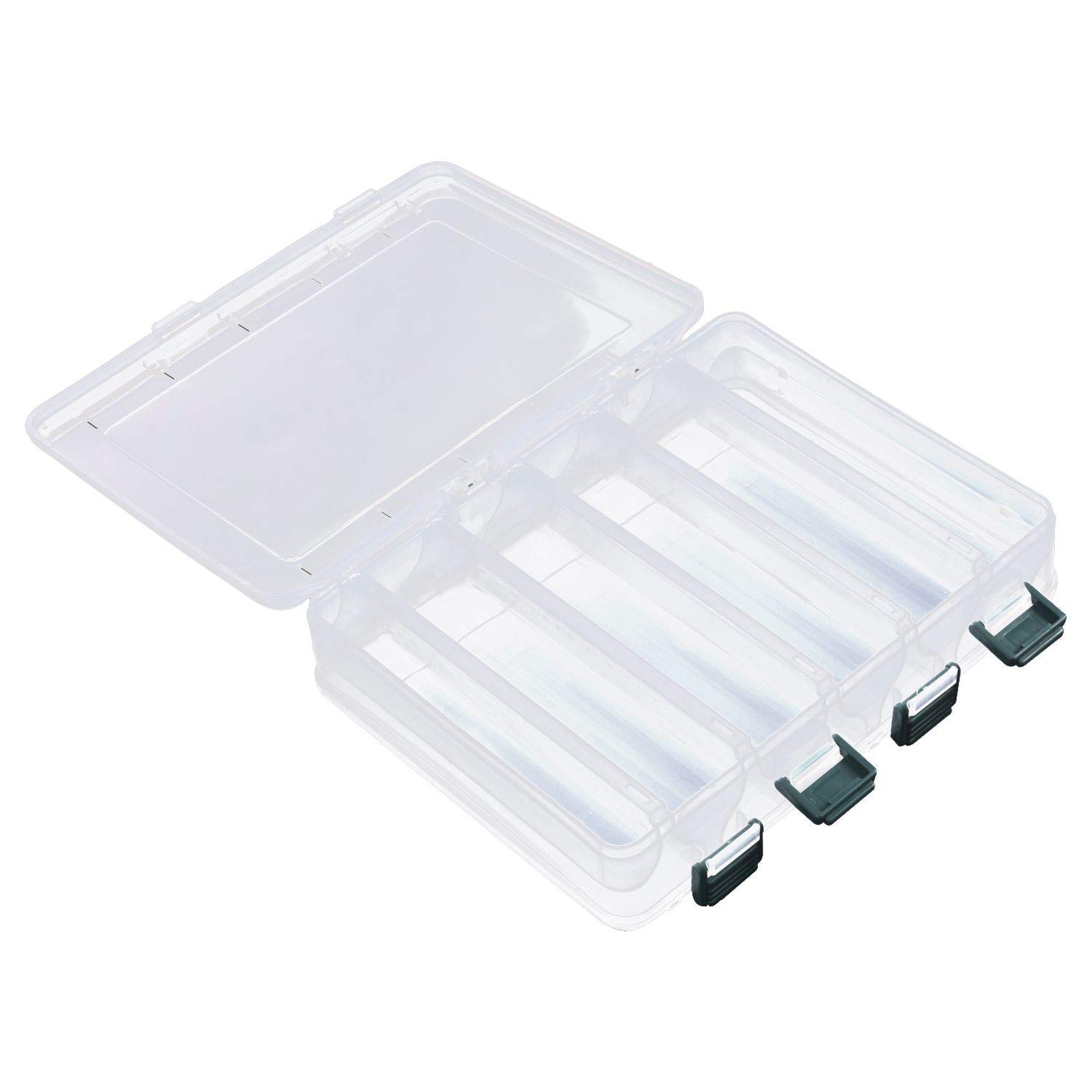 Plastic Fishing Tackle Storage Box - Organizer for Lures, Hooks & Baits | Durable Fishing Gear Accessories | Perfect for Boat, Shore & Travel Fishing