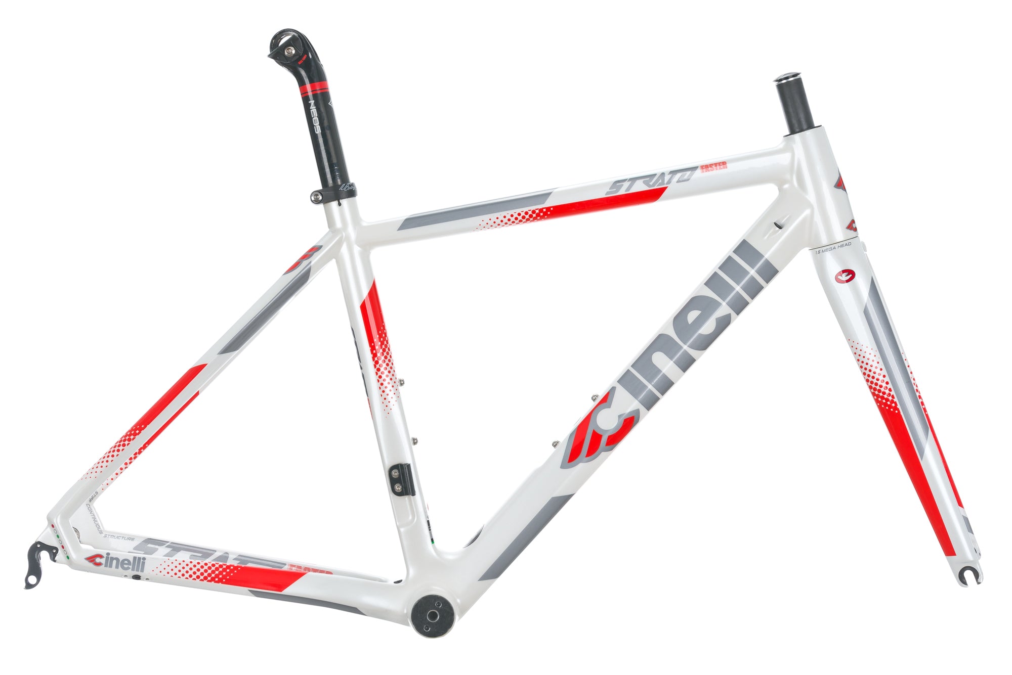 Cinelli Strato Faster Road Bike Frame Set - XS Size, Carbon Fiber, Lightweight & Durable for Competitive Cycling & Racing | Perfect for Road Biking Enthusiasts & Professional Racers