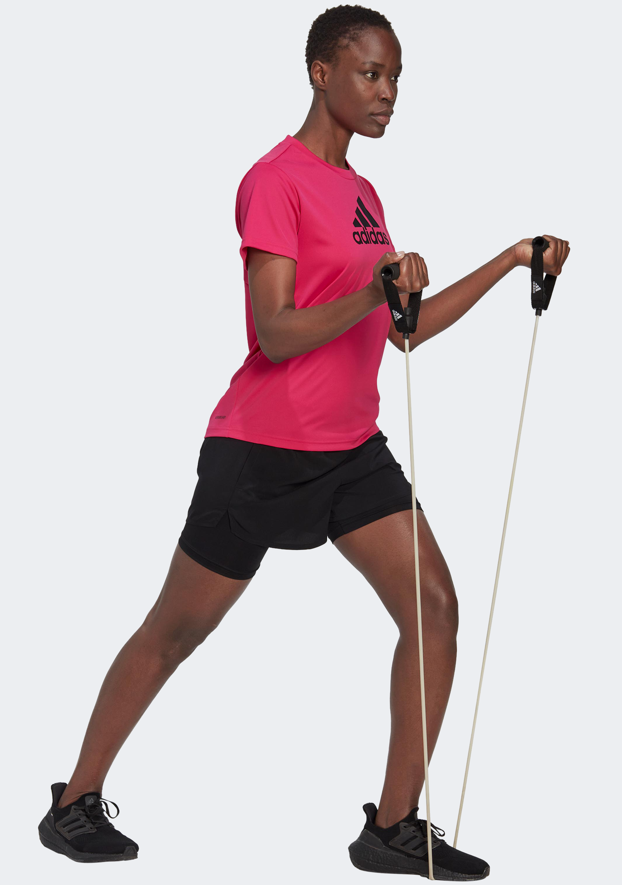 Adidas Women's Aeroready 2-in-1 Running Shorts with Liner - Moisture-Wicking Workout Shorts for Gym, Yoga & Outdoor Activities