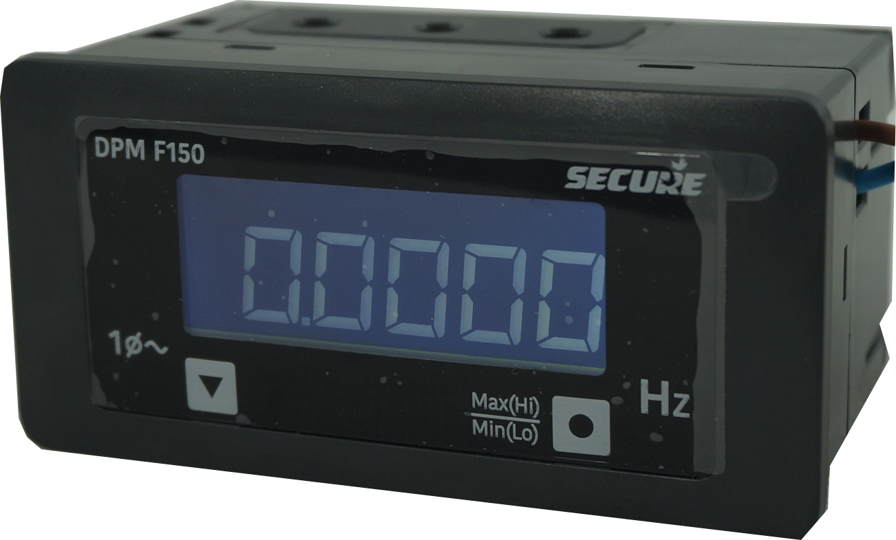 DPM48F150 48mm x 96mm LCD Digital Frequency Meter - 57.5-250VAC Input, 0.5% High Accuracy, 40-300VAC/DC Power Supply, IP54 (IP65 Optional) - Perfect for Industrial Equipment, Power Monitoring, and Electrical Panel Installations
