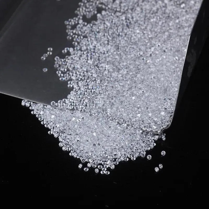 Wholesale 0.8-3.0mm D Color Round Cut Lab Grown Loose Moissanite Stones for Jewelry Making - Small Size Diamonds for Engagement Rings, Earrings & Necklaces