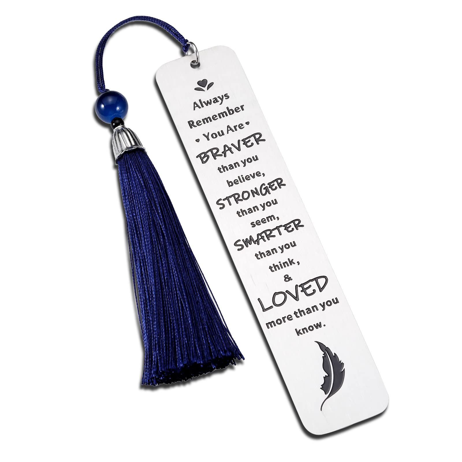Inspirational Bookmarks with Tassel - Thoughtful Gift for Book Lovers, Women, Men & Kids - Perfect for Birthday, Christmas, Graduation, Get Well Soon - Great Gift from Mom, Dad or Teacher - Ideal for Reading, Book Clubs & Study Sessions