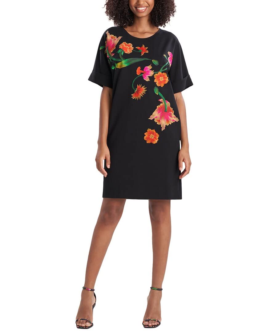 Natori Ponte T-Shirt Dress for Women - Comfortable Stretchy Knit Casual Dress for Everyday Wear | Perfect for Office, Weekend Outings & Travel
