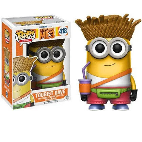 Despicable Me 3 Tourist Dave #418 Vaulted Funko Pop - Limited Edition Collectible for Movie Fans & Display Decor