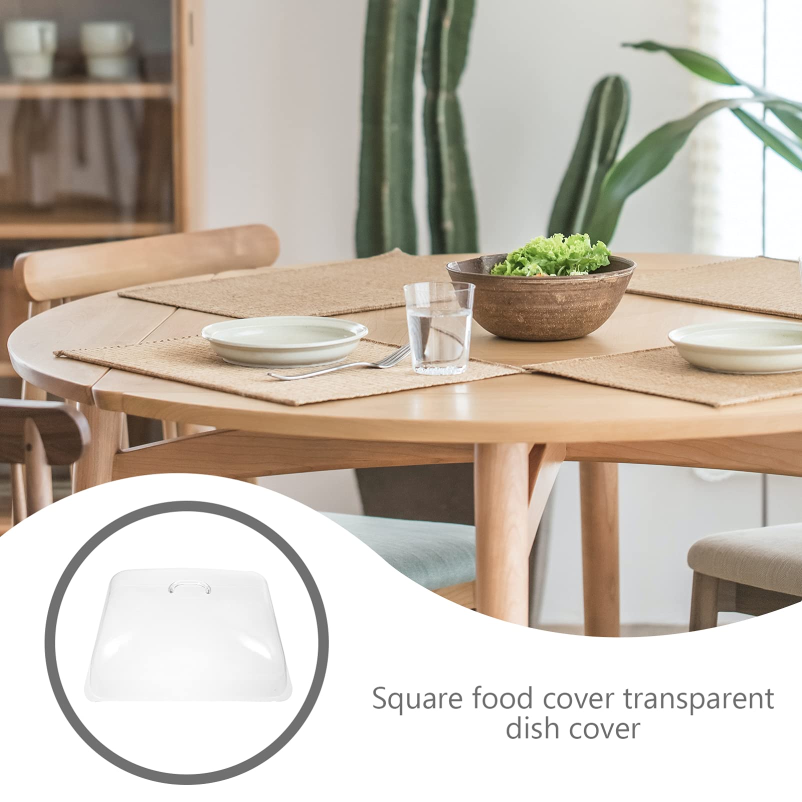 Rectangular Cake Dome Cover - Transparent Food Dish Cover & Fly Screen Protector for Desserts, Candy, Cake, Fruit - Perfect for Parties, Picnics, and Kitchen Display