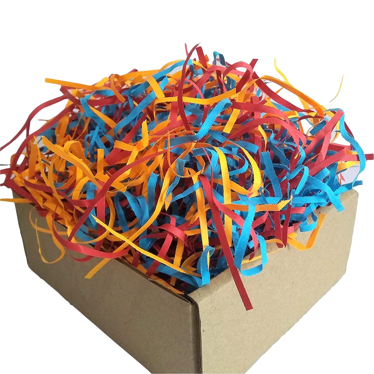 Colorful Shredded Paper for Gift Baskets & Wrapping - 100g Multi-Color Paper Grass Filler - Perfect for DIY Crafts, Baby Showers, Easter Decorations & Party Supplies