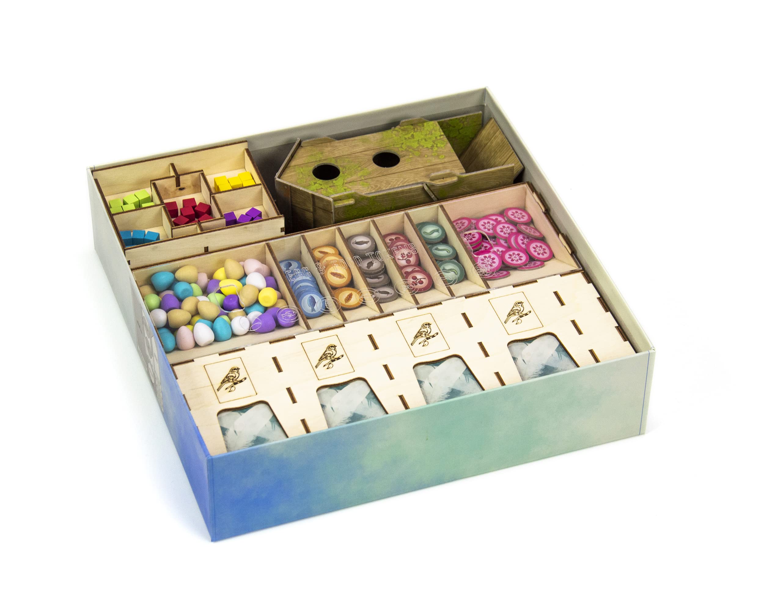 Wings Organizer for Wingspan Board Game & Expansions - Premium Storage Solution for Game Nights & Travel