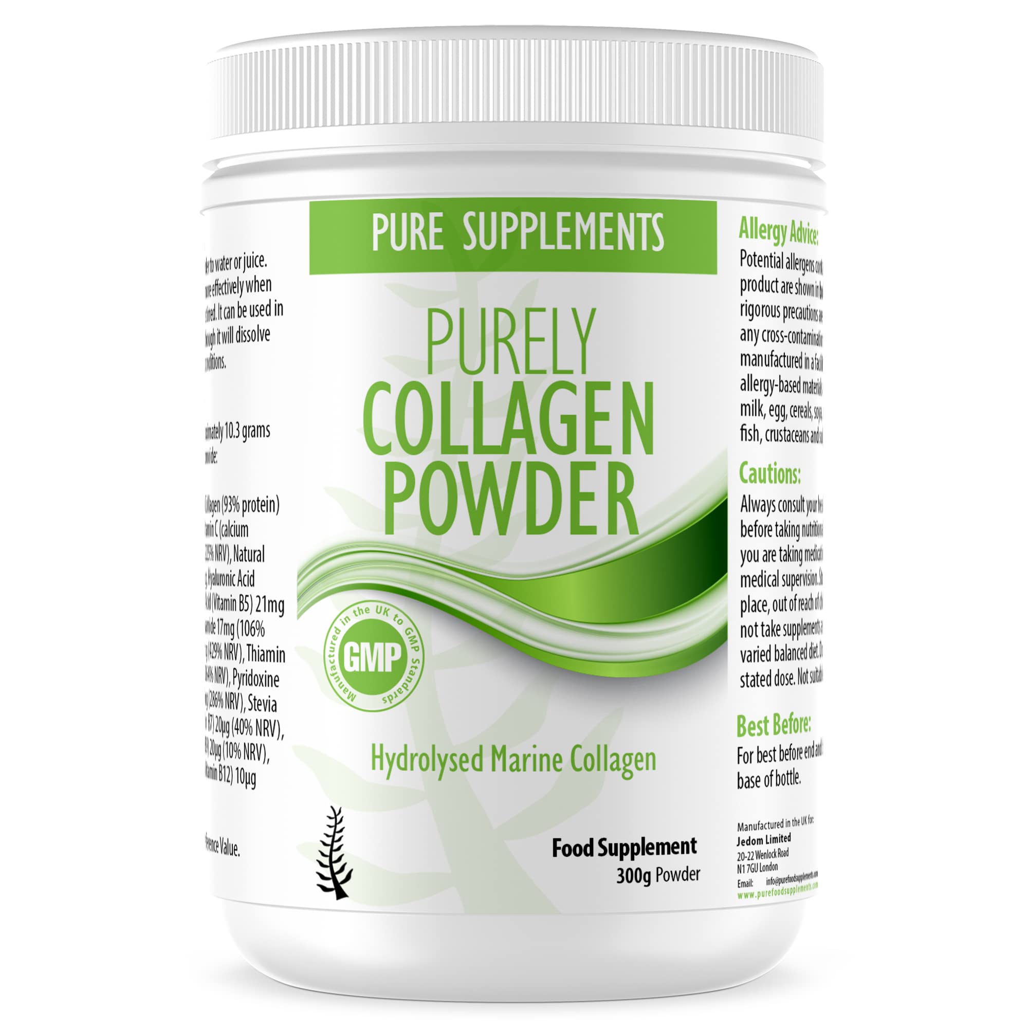 Premium Marine Collagen Powder with Hydrolyzed Protein Peptides | Supports Joint, Skin, Hair & Nail Health | Contains Hyaluronic Acid, Vitamin C & Biotin | Soluble Orange Flavor Supplement for Women & Men | Ideal for Post-Workout Recovery & Anti-Aging Skincare Routine