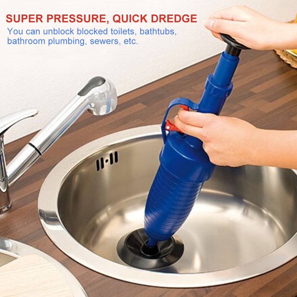 Powerful Suction Plunger - Heavy Duty Toilet Clog Remover & Drain Cleaner for Sink, Bathtub, Shower - Unclogs Stubborn Blockages Fast (Home & Commercial Use)