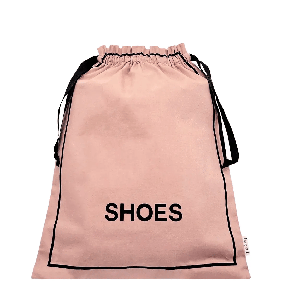 Luxury Couture Shoe Travel Bag for Women - Dusty Pink & Blush Organizer | Perfect for Vacation, Wedding Shoes & Designer Heel Storage