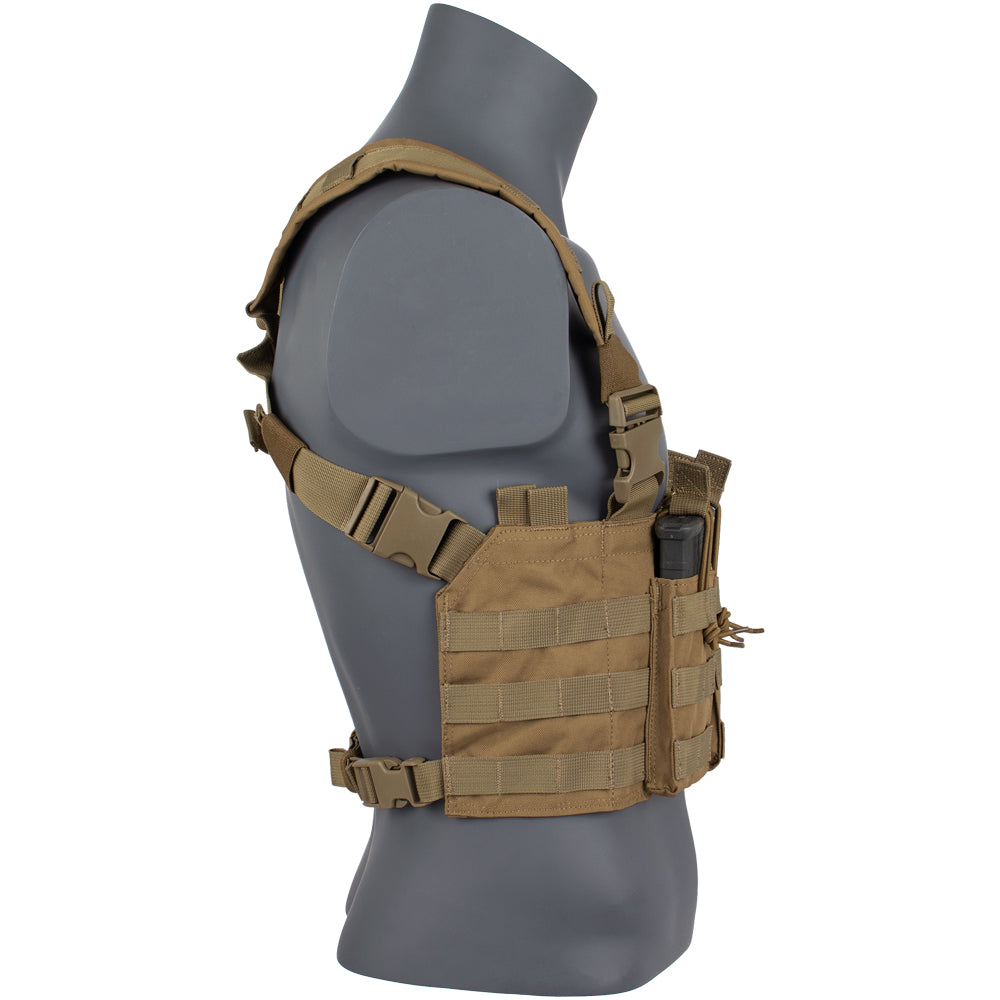 Tactical Chest Rig - Military Molle Vest for Airsoft, Hunting & Outdoor Adventures | Adjustable Tactical Gear for Men | Perfect for Range Training, Hiking & Survival Scenarios