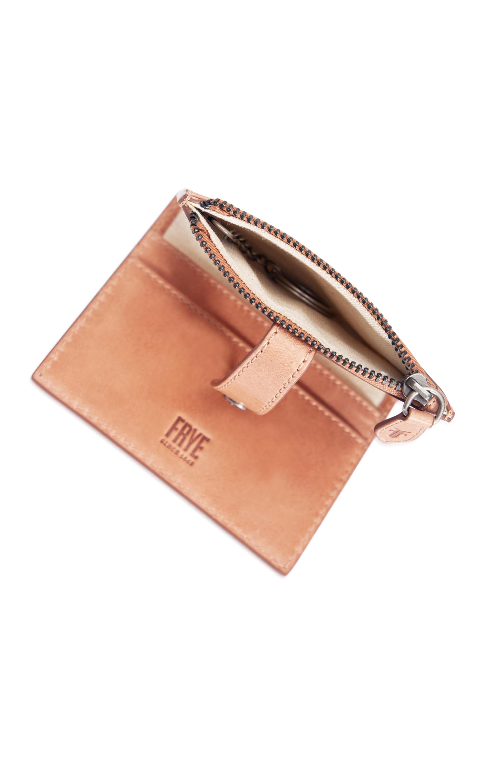 Frye Women's Melissa Coin Purse - Genuine Leather Small Wallet for Credit Cards & Cash - Perfect for Everyday Use, Travel & Gifts