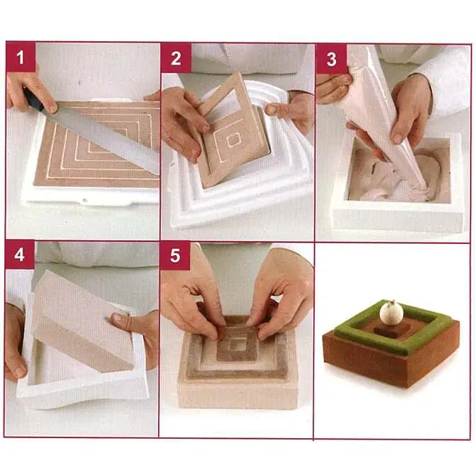 Premium Silicone Square Insert Decor Mold for Resin, Soap, Candle Making - DIY Craft, Home Decor, Wedding Favors