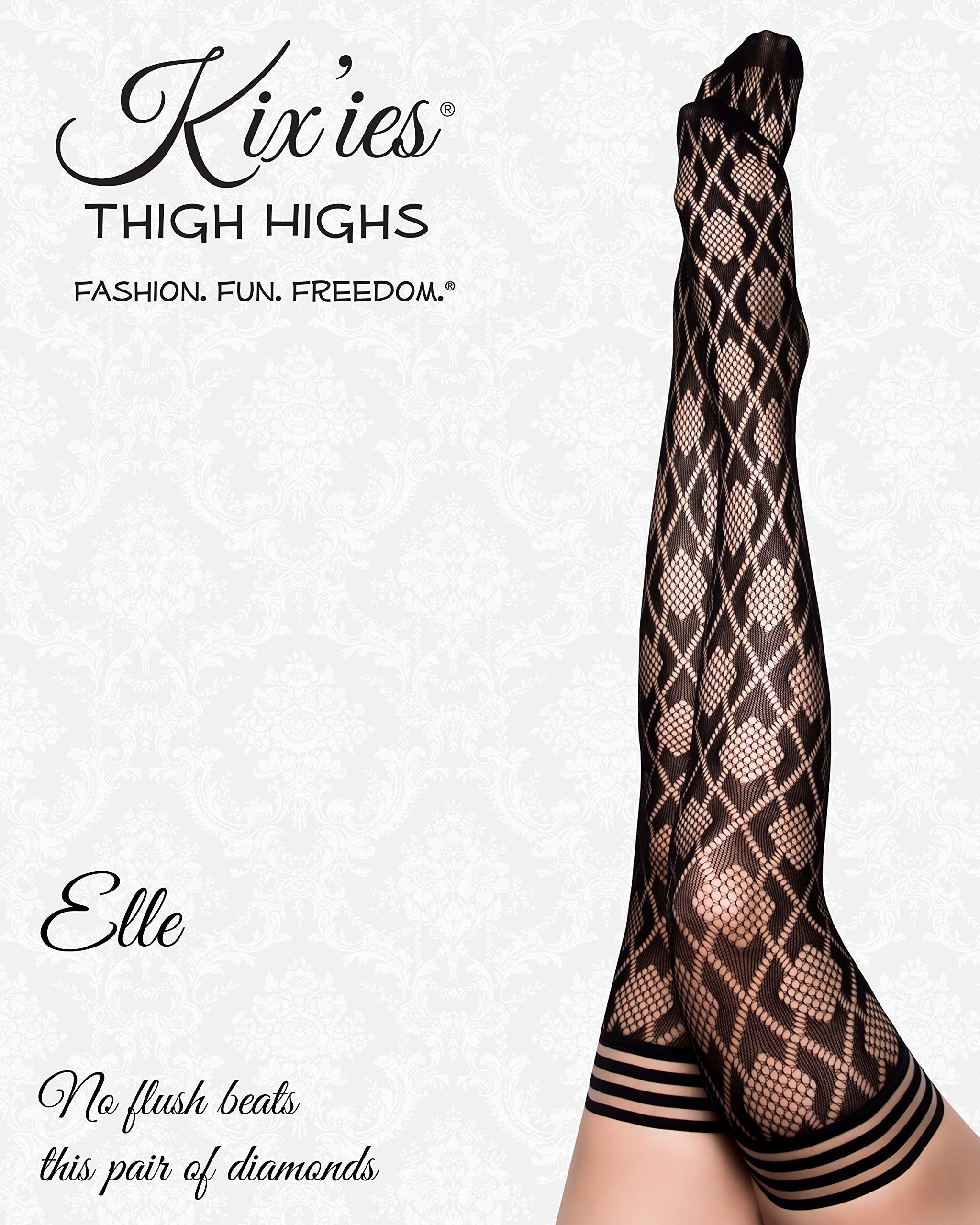 Kix'ies Women's Thigh High Stockings - Comfortable Maternity Lingerie & Pantyhose for Pregnancy | Perfect for Work, Date Night & Special Occasions