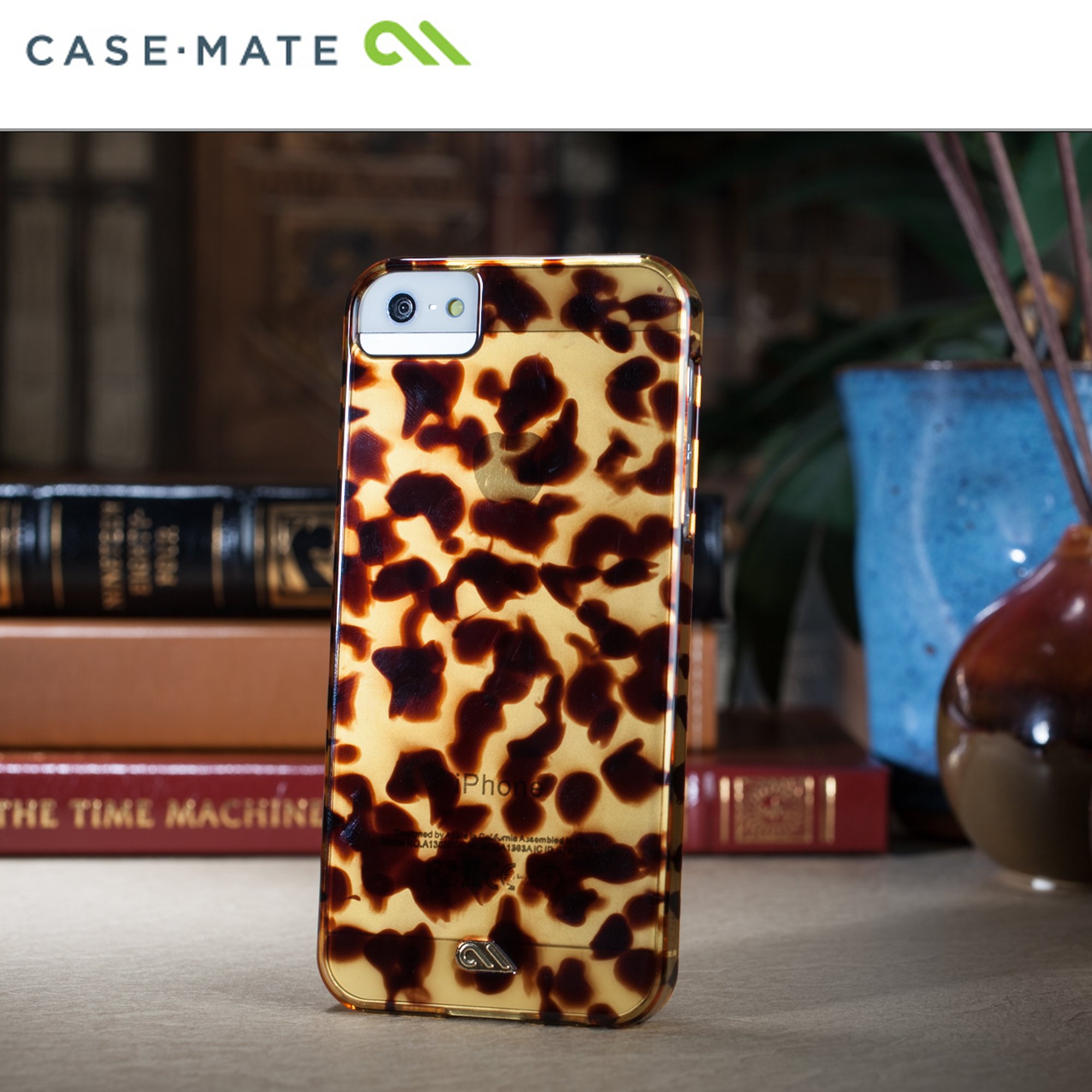 Case Mate iPhone 5 Tortoise Shell Protective Case - Brown Matte Finish with Retail Packaging | Slim Durable Cover for Everyday Use, Work & Travel