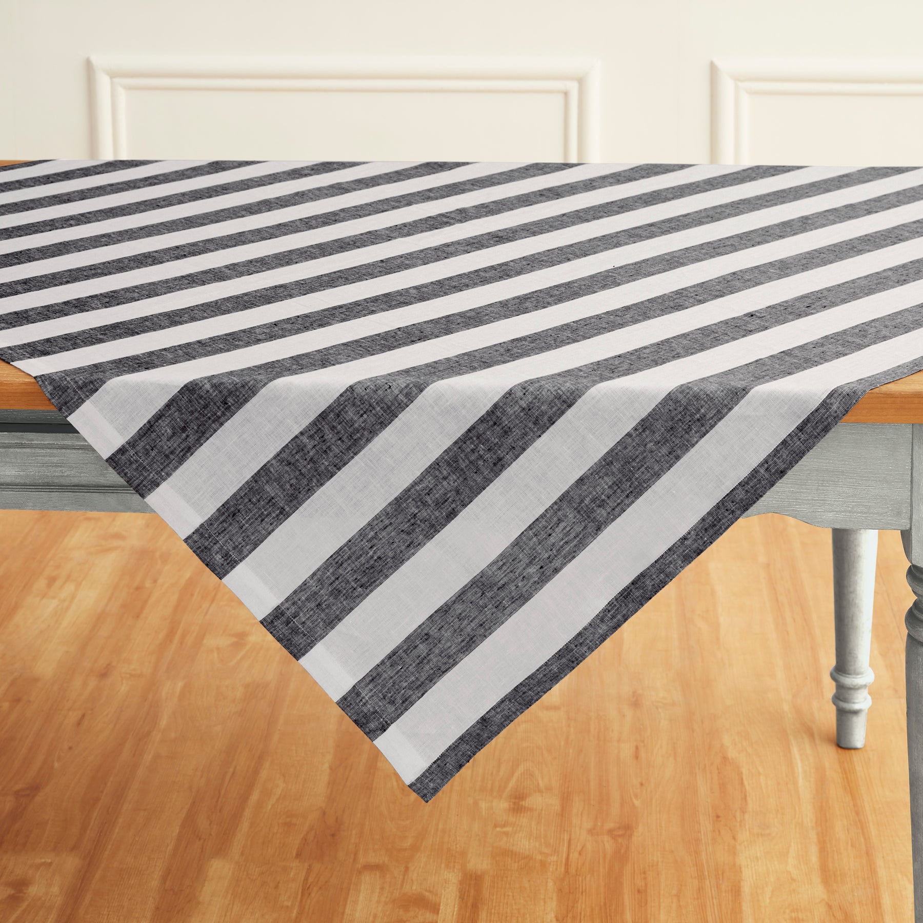 Cabana Stripe Table Throw - Waterproof Outdoor Picnic Blanket for Beach, Poolside & Patio - Decorative Striped Table Cover for Summer Parties & BBQs