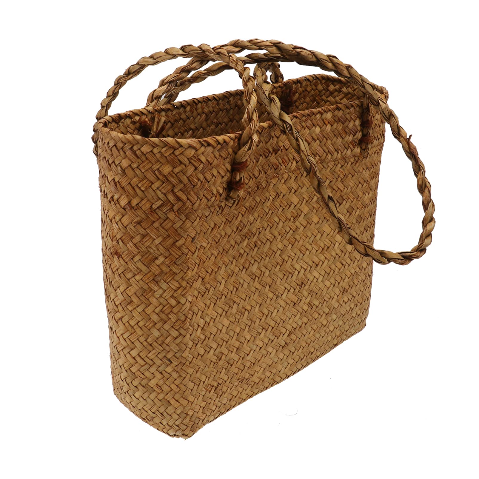 EXCEART Women's Straw Shoulder Bag - Braided Woven Tote Handbag for Beach, Travel, Shopping & Summer Outfits (Yellow) | Perfect for Vacation, Picnic, and Casual Daily Use