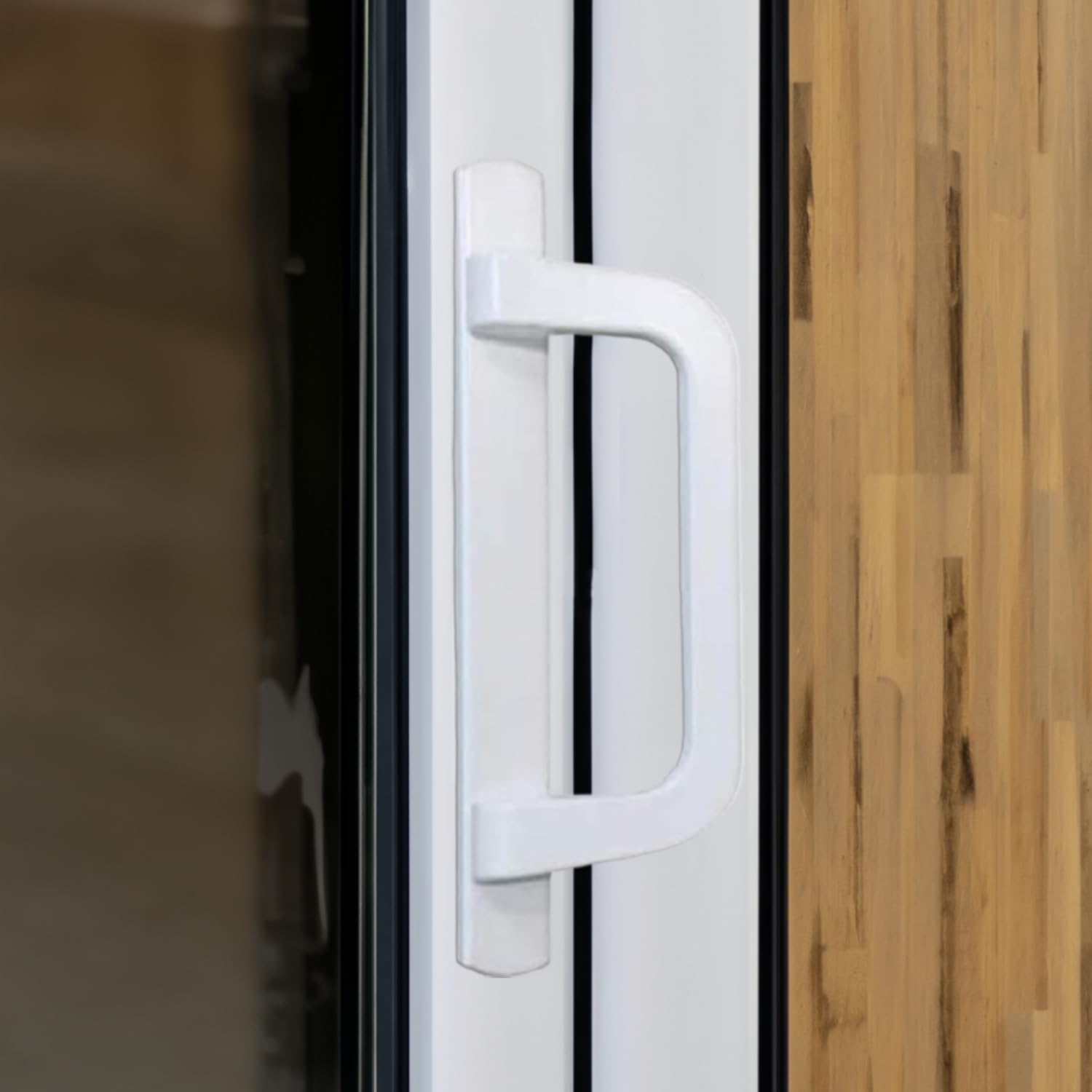 Premium PGT Sliding Glass Door Handle Kit - White, 8-12 Inch Adjustable | Durable Replacement for Patio, Balcony & Shower Enclosures