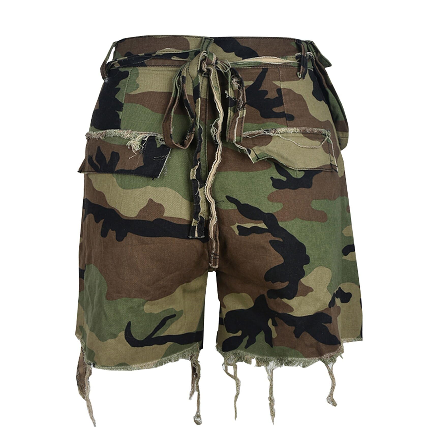 Women's Camo Cargo Pants - Trendy Wide Leg Lounge Pants with Pockets | Casual Baggy Short Slacks for Petite Ladies | Perfect for Travel, Outdoor Activities & Everyday Wear