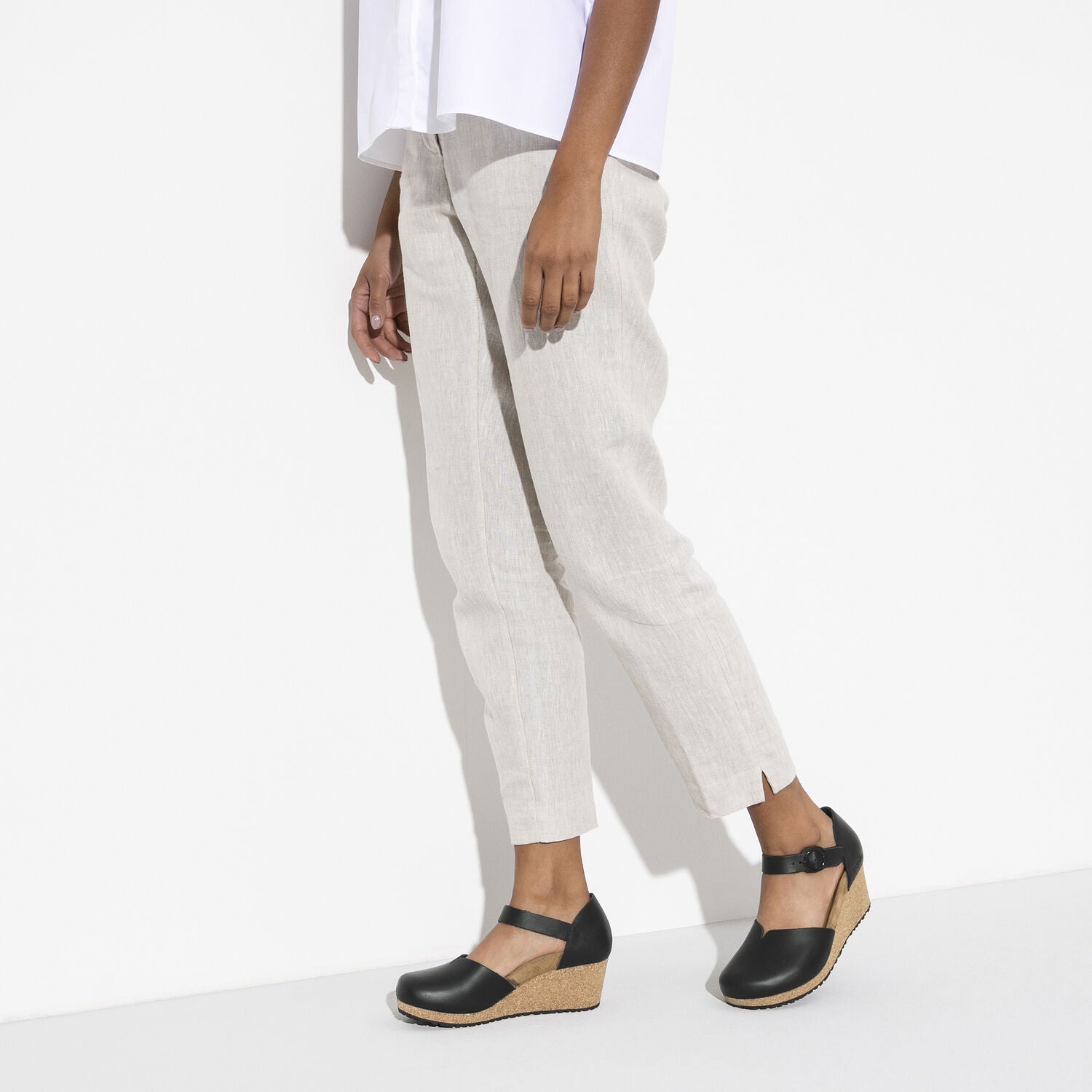 Birkenstock Mary Ring Buckle Leather Sandals for Women - Black Comfortable Adjustable Straps - Perfect for Summer, Beach, and Casual Outings