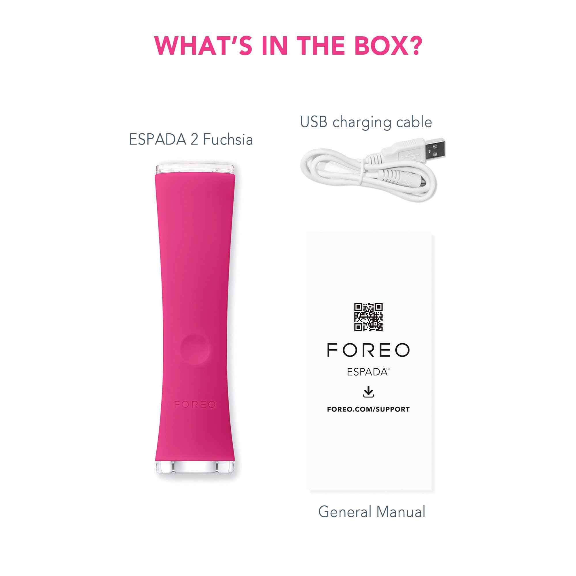 Foreo ESPADA 2 LED Light Therapy Device for Acne Treatment - Medical-Grade Blue Light Therapy for Pimples, Blemishes & Scars - Gentle Silicone Facial Skincare Tool - Perfect for Daily Acne Prevention & Post-Breakout Care